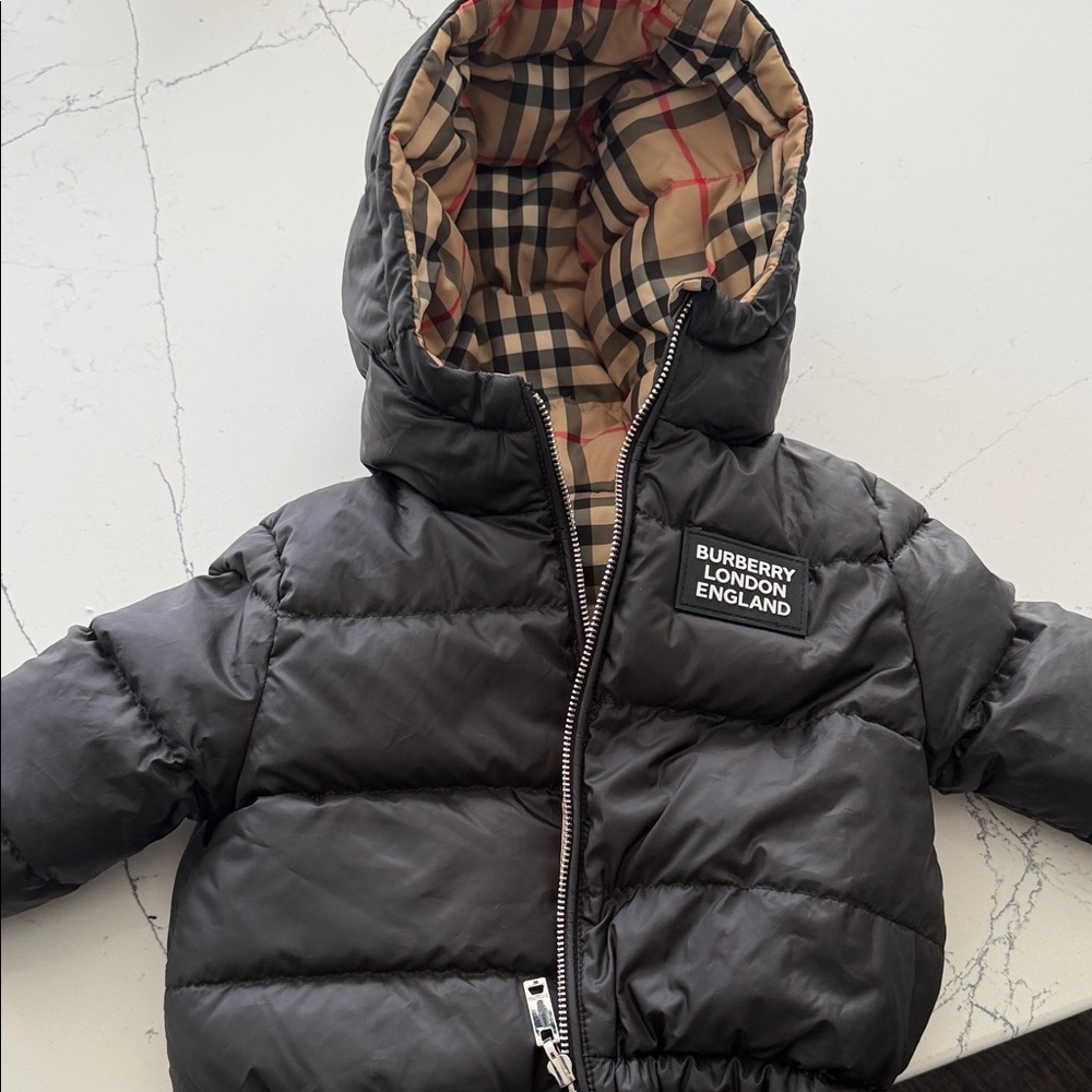 Burberry Black Puffer Jacket for Kids